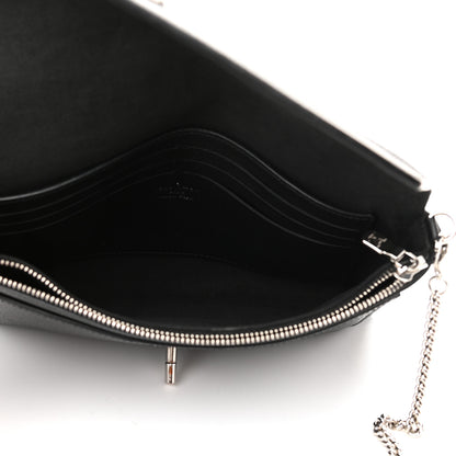 Louis Vuitton Soft Calfskin My Lockme Pochette Black 9 of 17