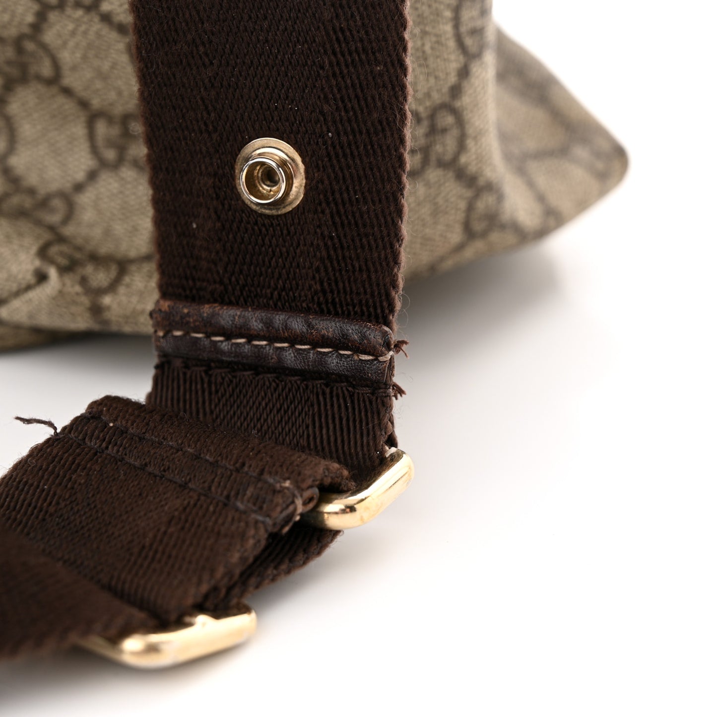 GG Plus Monogram Messenger Diaper Bag Dark Brown