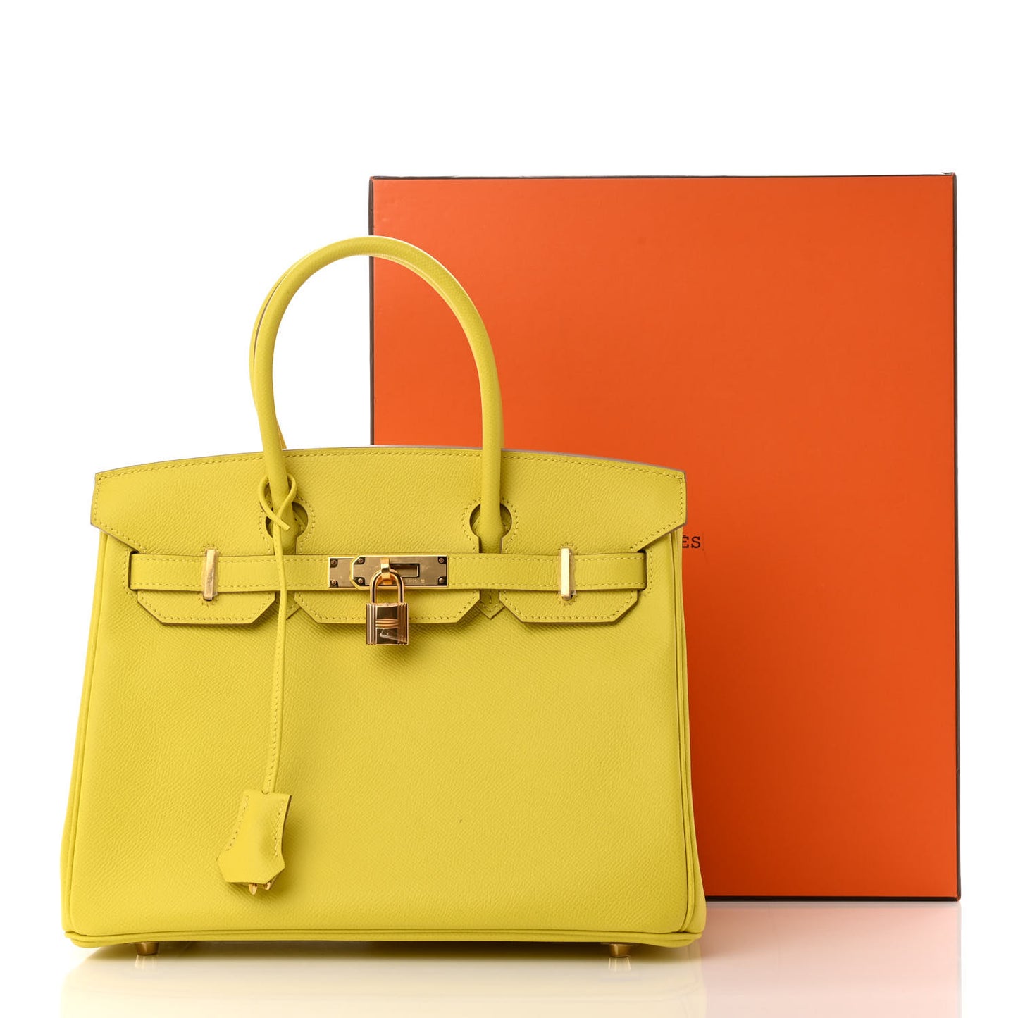 Epsom Birkin 30 Lime