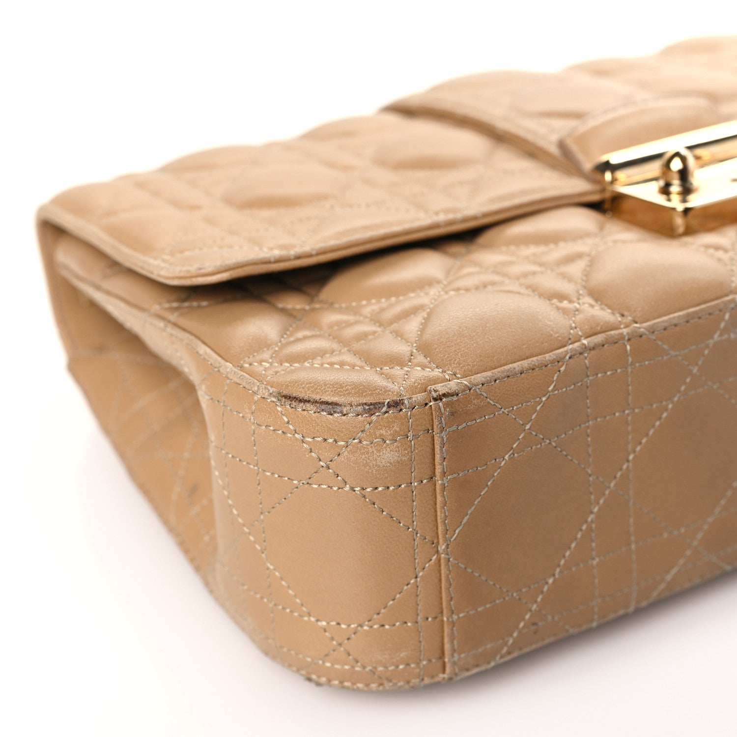 Christian Dior Lambskin Cannage Medium Miss Dior Flap Beige 7 of 13