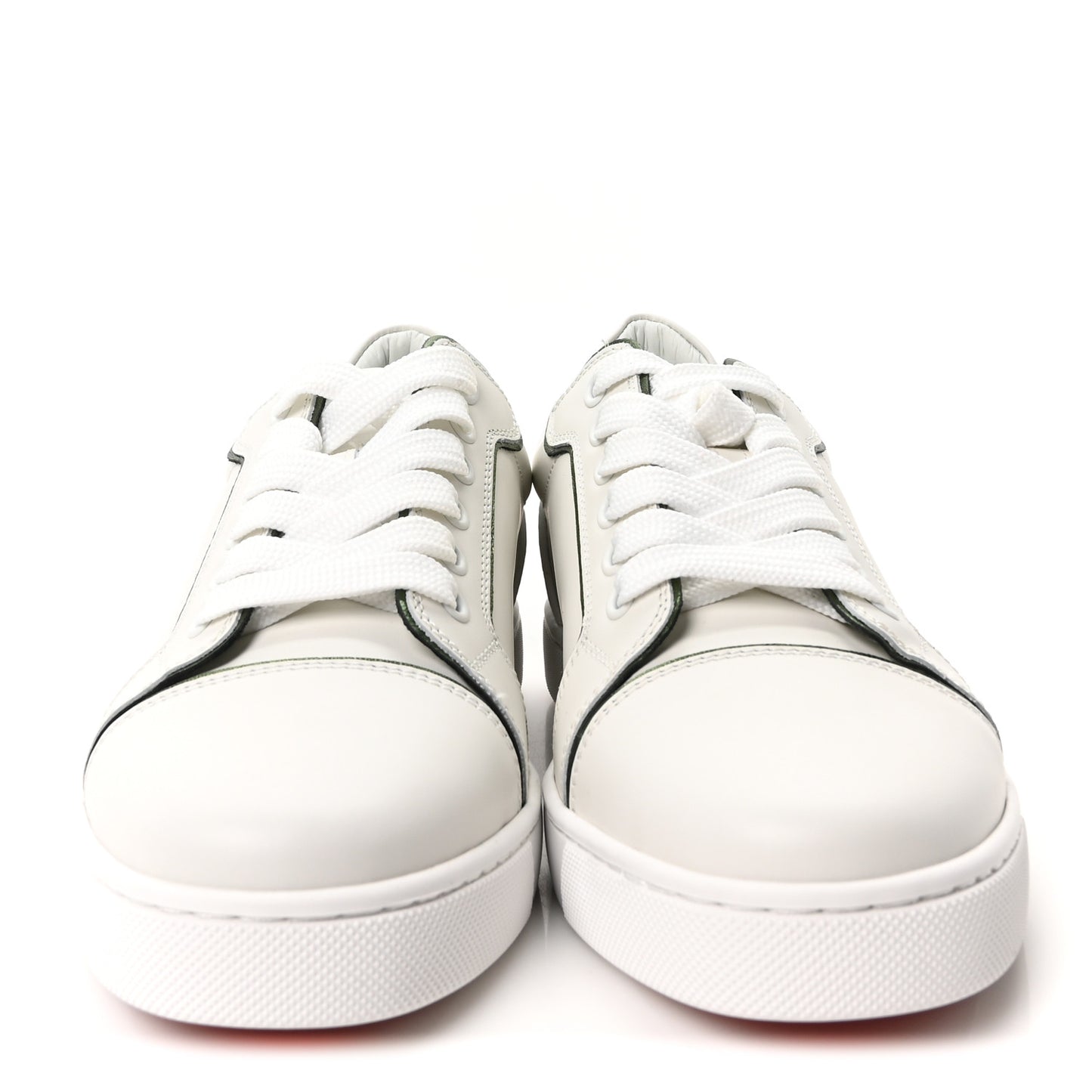 Calfskin Laminated Nappa Womens Fun Vieira Flat Sneakers 36.5 White Vertlaine