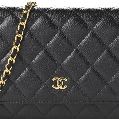 Chanel Caviar Quilted Wallet On Chain WOC Black 11 of 11