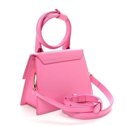 Jacquemus Calfskin Le Chiquito Noeud Dark Pink 3 of 9