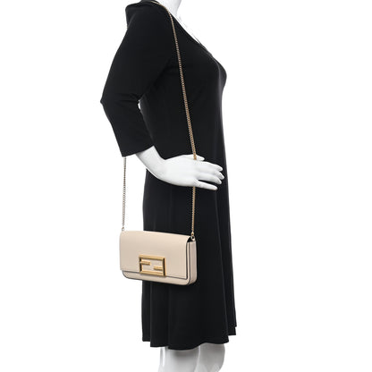 Fendi Vitello Palmellato Wallet on Chain with Pouches Camelia 3 of 12