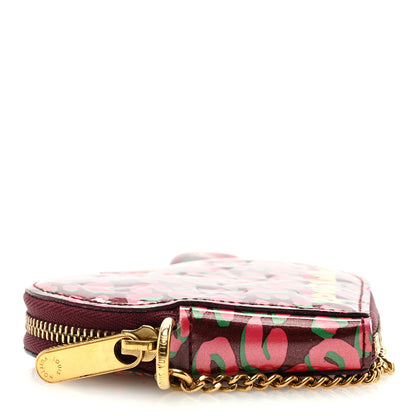 Louis Vuitton Vernis Leopard Coeur Heart Coin Purse Rouge Fauviste 4 of 6