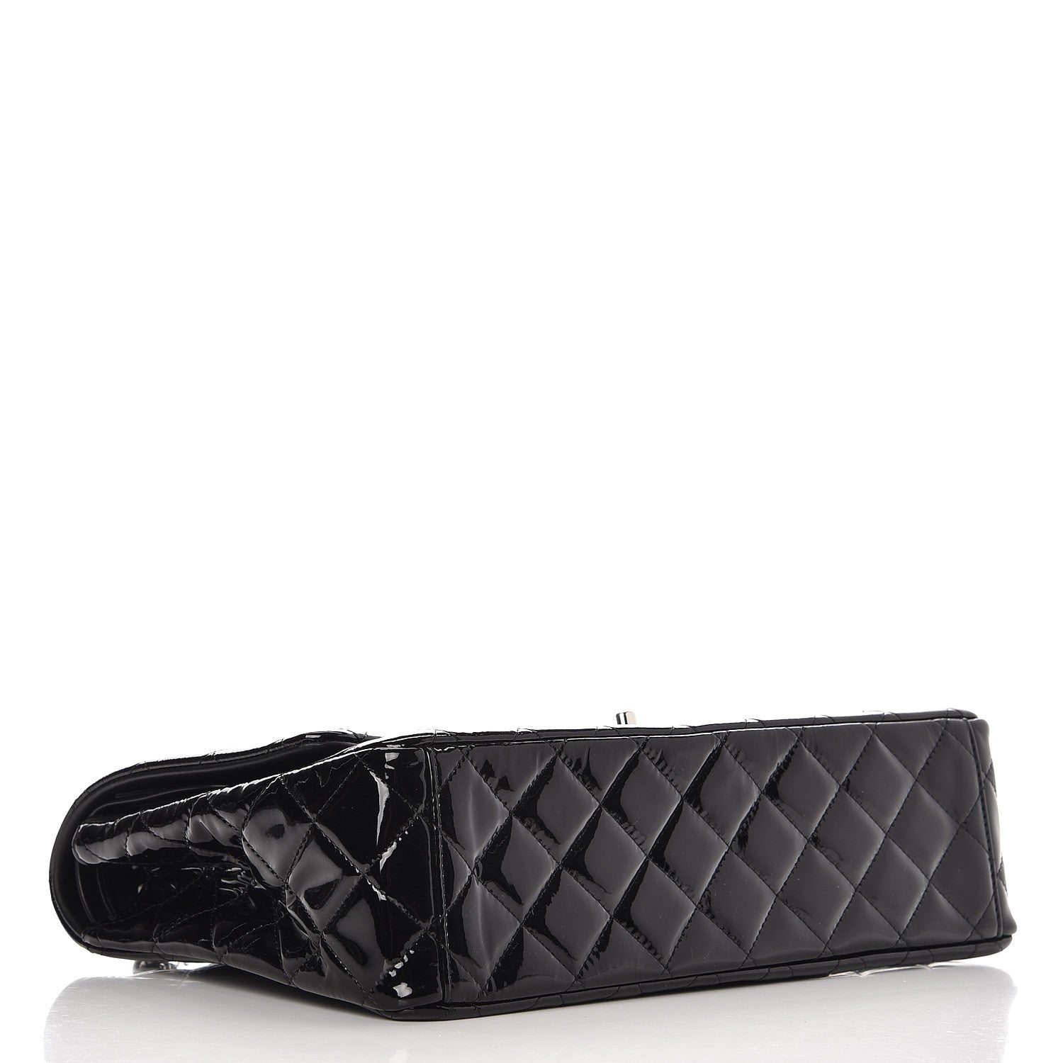 Chanel Patent Quilted Maxi Double Flap Black 5 of 10