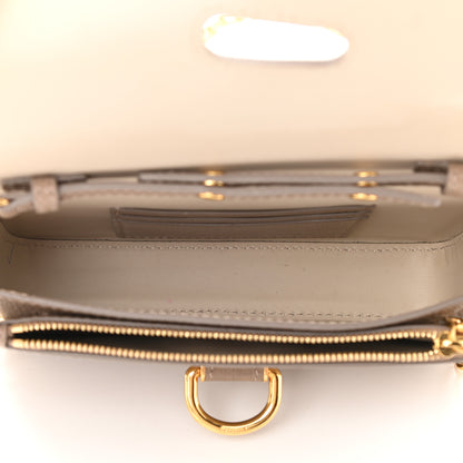 Burberry Goatskin Mini Hayes D-Ring Crossbody Bag Beige 5 of 8