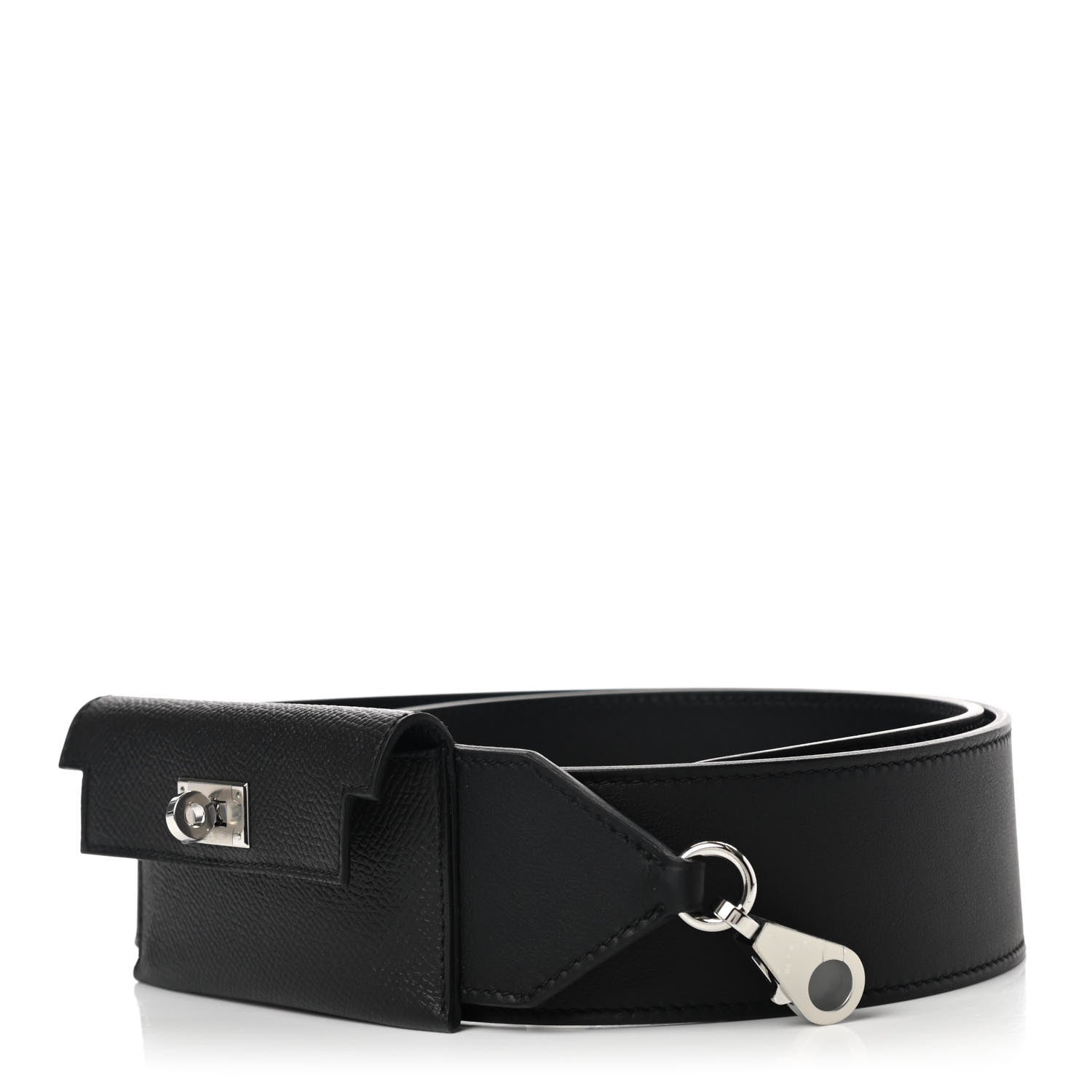 Hermes Swift Epsom Pocket Kelly Shoulder Strap Black 1 of 5