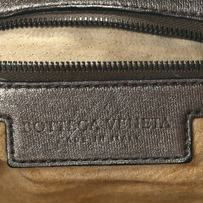 Bottega Veneta Metallic Nappa Intrecciato Medium Veneta Hobo Pewter 6 of 8