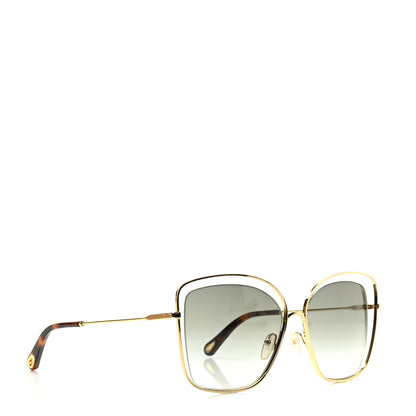 Chloe Poppy Cutout Square Sunglasses CE133S Havana Brown 3 of 7