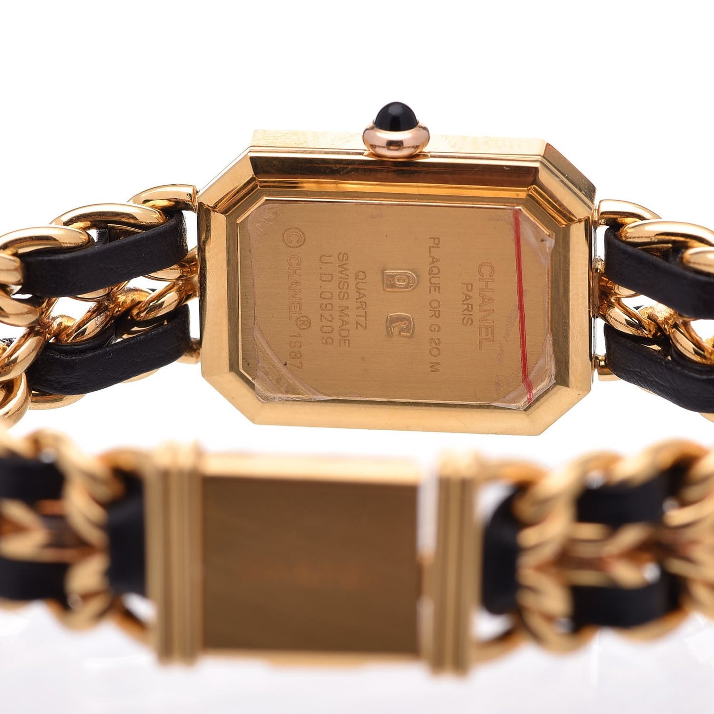 Stainless Steel Lambskin 20mm Chain Premiere Quartz Watch Gold M