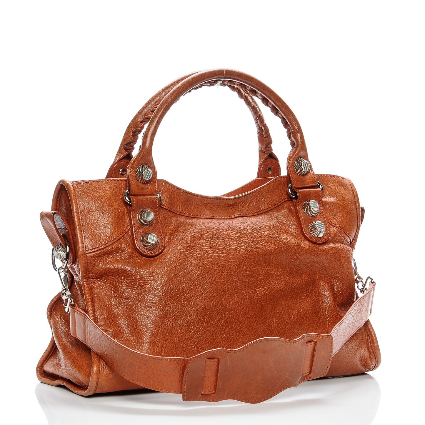 Agneau Giant 21 Silver Hardware City Orange Brulee