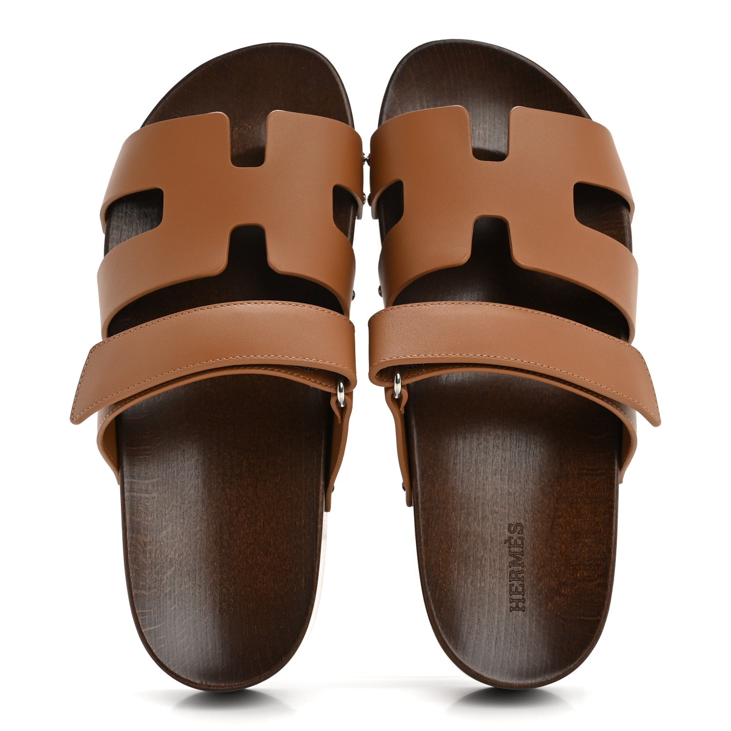 Hermes Calfskin Womens Kos Clog 40 Naturel 2 of 10