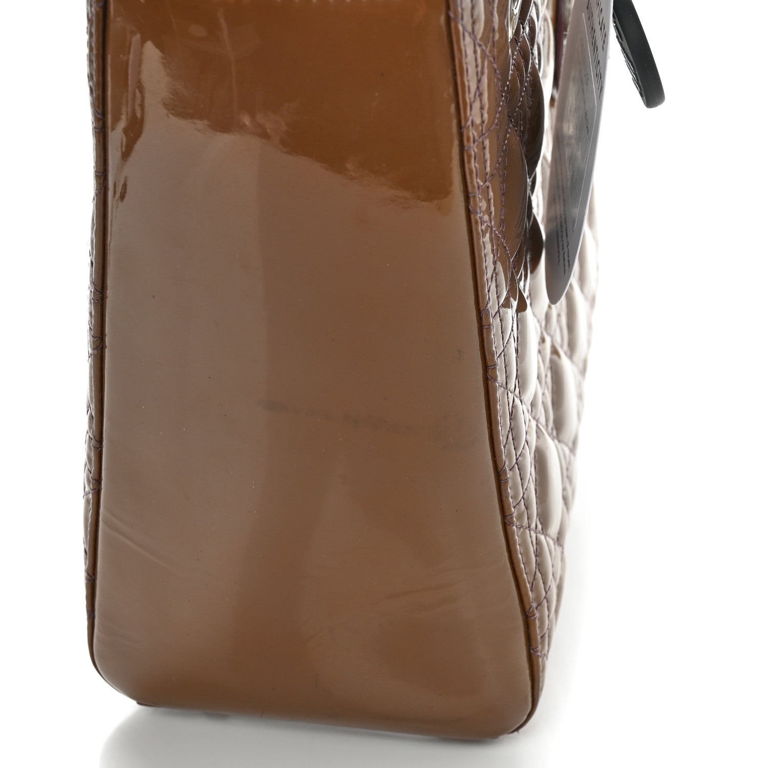 Christian Dior Patent Cannage Medium Lady Dior Brown 17 of 18