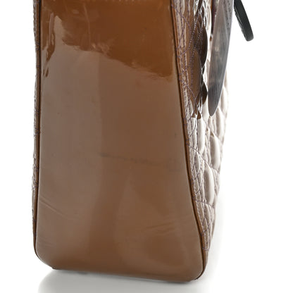 Christian Dior Patent Cannage Medium Lady Dior Brown 17 of 18