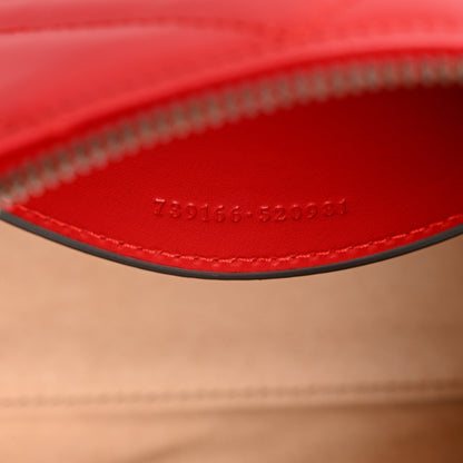 Gucci Calfskin Matelasse Chevron GG Marmont Sling Shoulder Bag Rosso 7 of 10