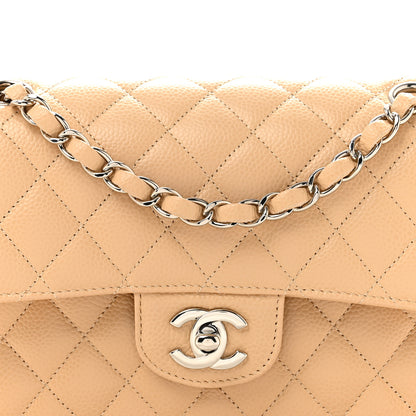 Chanel Caviar Quilted Small Double Flap Beige 8 of 10