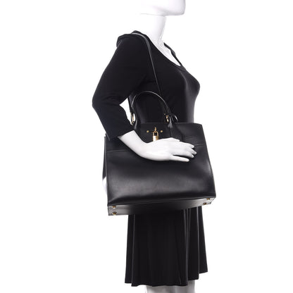 Louis Vuitton Veau Satin City Steamer GM Black 3 of 9