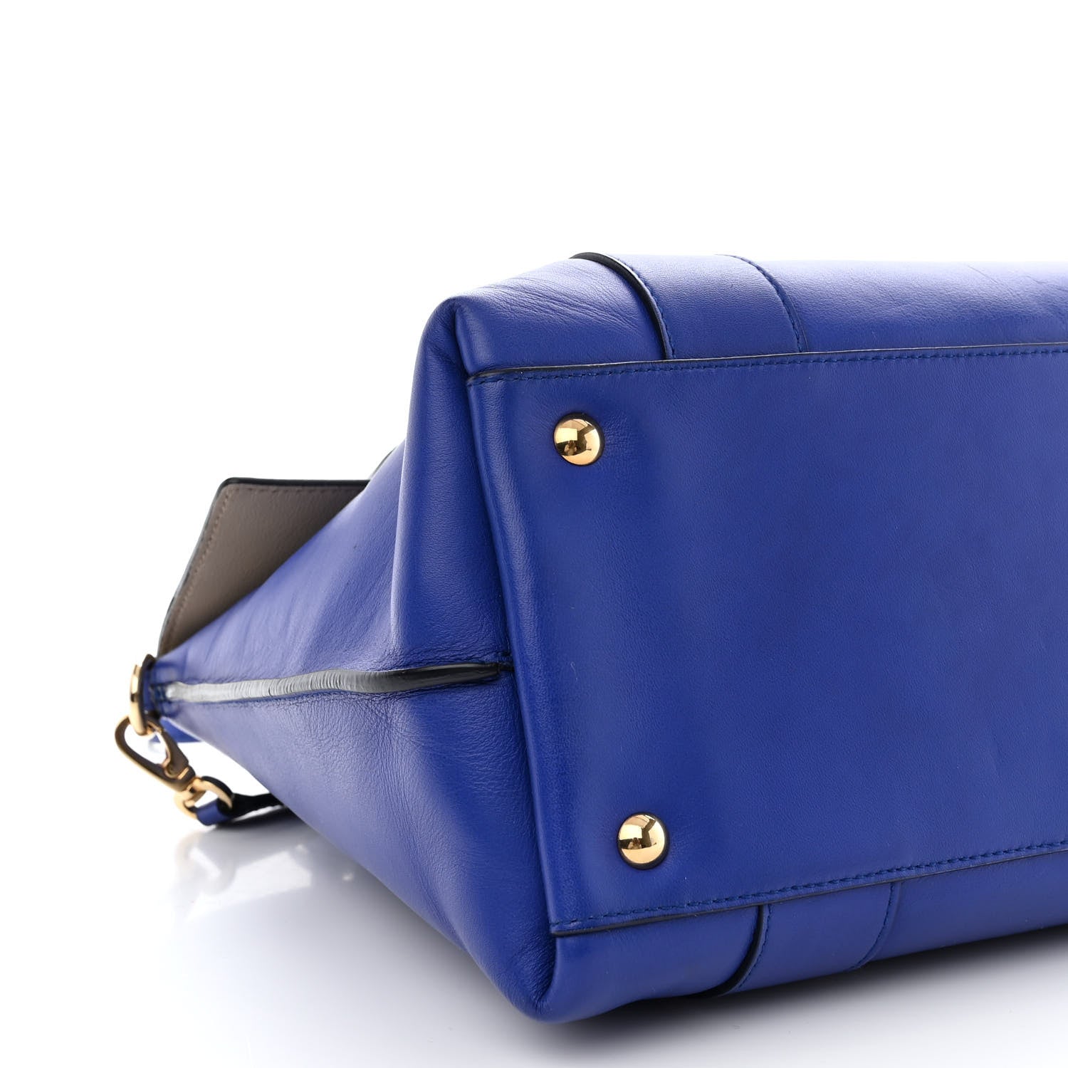 Salvatore Ferragamo Calfskin Sookie Shoulder Bag Blue 11 of 13