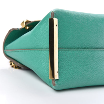 Chloe Calfskin Mini Clare Shoulder Bag Green Turquoise 13 of 14