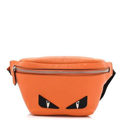 Fendi Cuoio Romano Metal Bug Eyes Kids Belt Bag Orange 1 of 9
