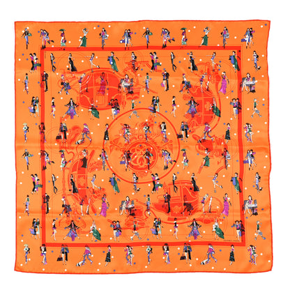 Hermes Silk Ex-Libris les Parisiennes Scarf 70 1 of 3