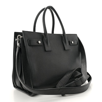 Saint Laurent Grained Calfskin Baby Sac De Jour Souple Black 3 of 16