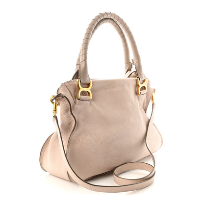 Chloe Calfskin Medium Marcie Satchel Abstract White 3 of 10