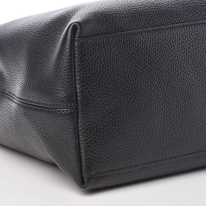 Gucci Pebbled Calfskin Medium Soho Chain Shoulder Bag Black 8 of 9