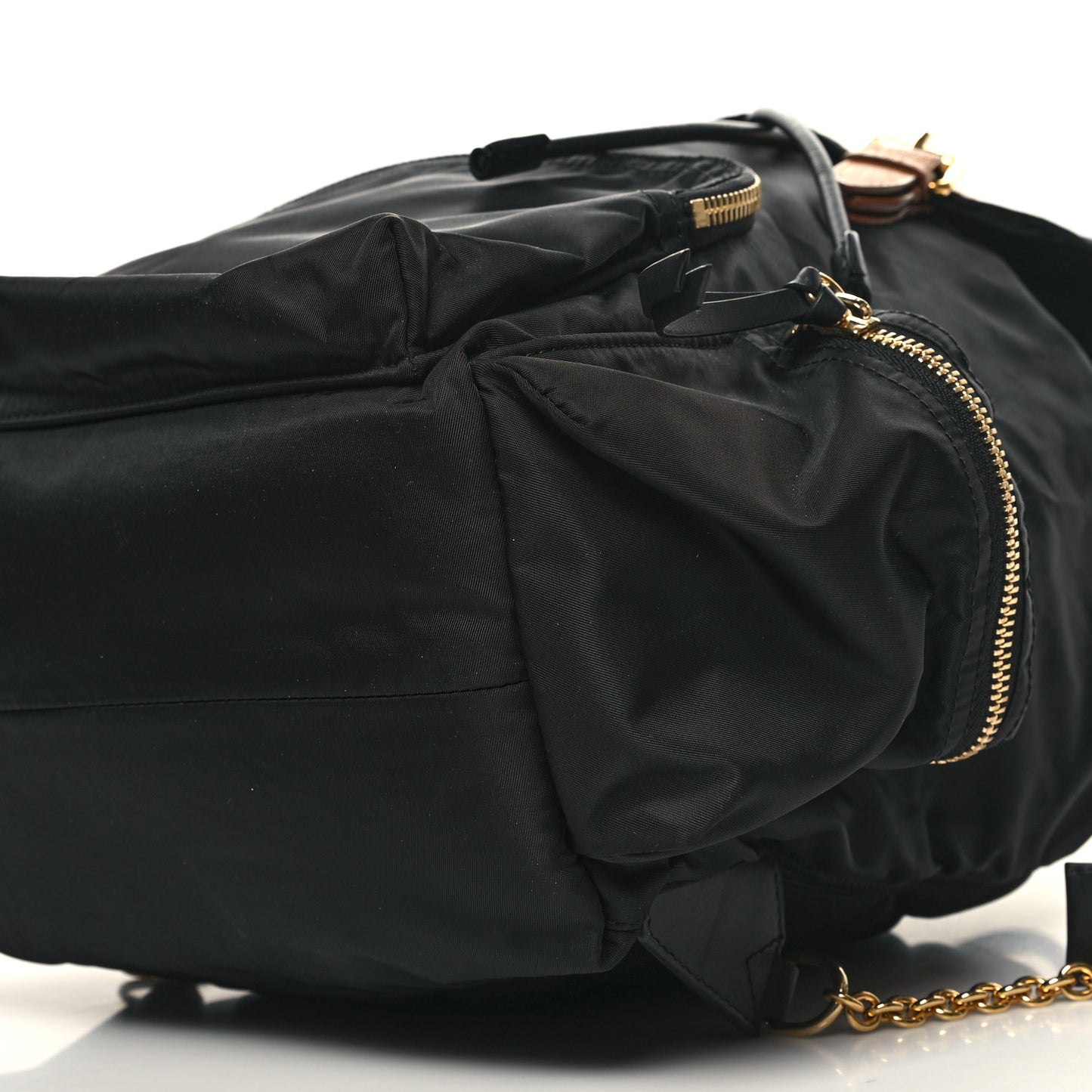 Nylon Medium Rucksack Backpack Black