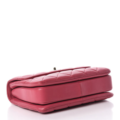 Chanel Lambskin Quilted Small Trendy CC Dual Handle Bag Dark Pink 4 of 13