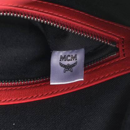 MCM Visetos Medium Klara Hobo Red Black 7 of 11