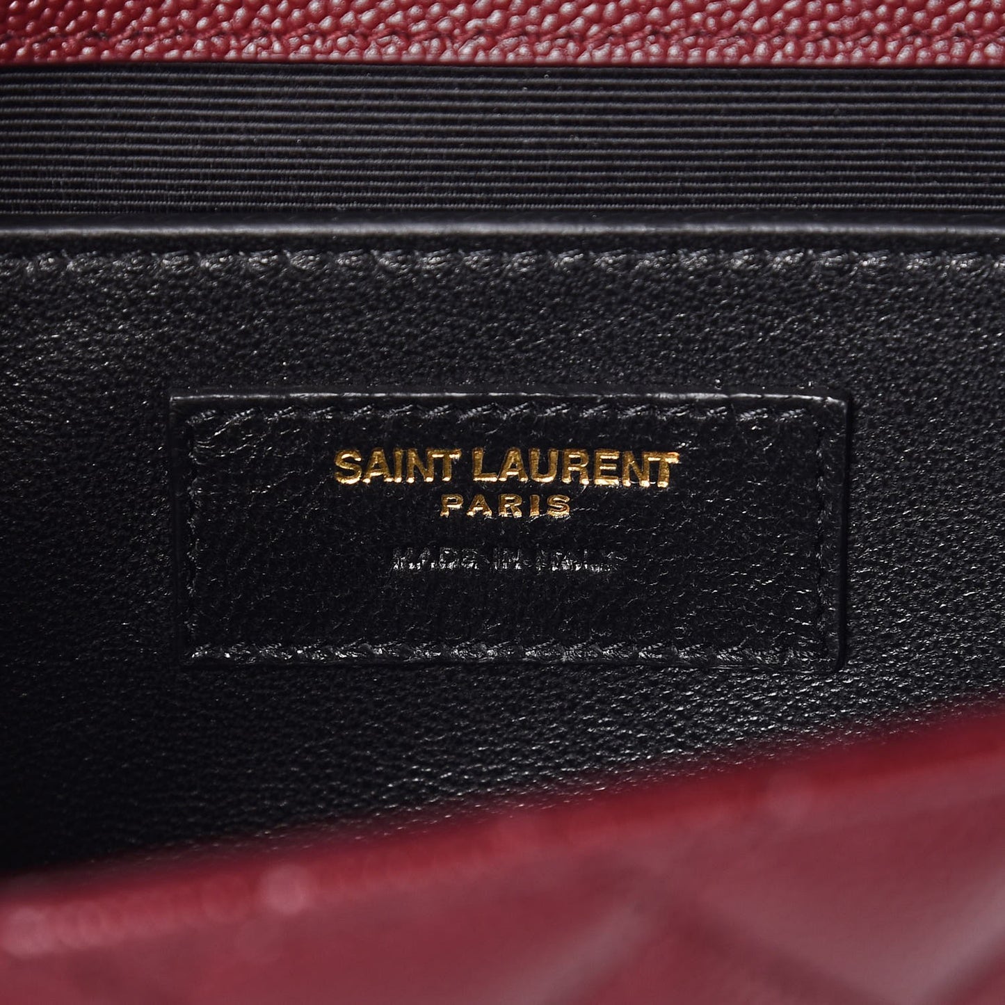 Grain De Poudre Textured Mixed Matelasse Medium Triquilt Monogram Satchel Rouge Legion