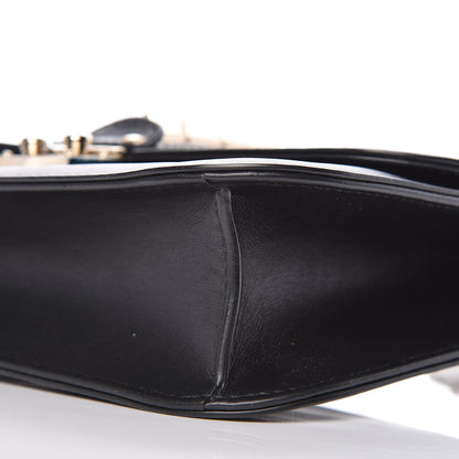 Valentino Garavani Vitello Medium Glam Lock Rockstud Flap Black 8 of 8