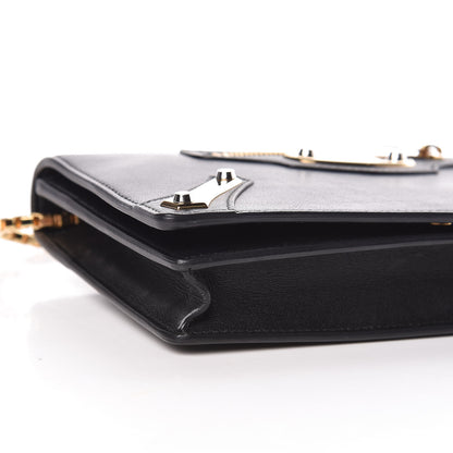 Balenciaga Veau Amp Plate Gold Chain Wallet Black 8 of 11