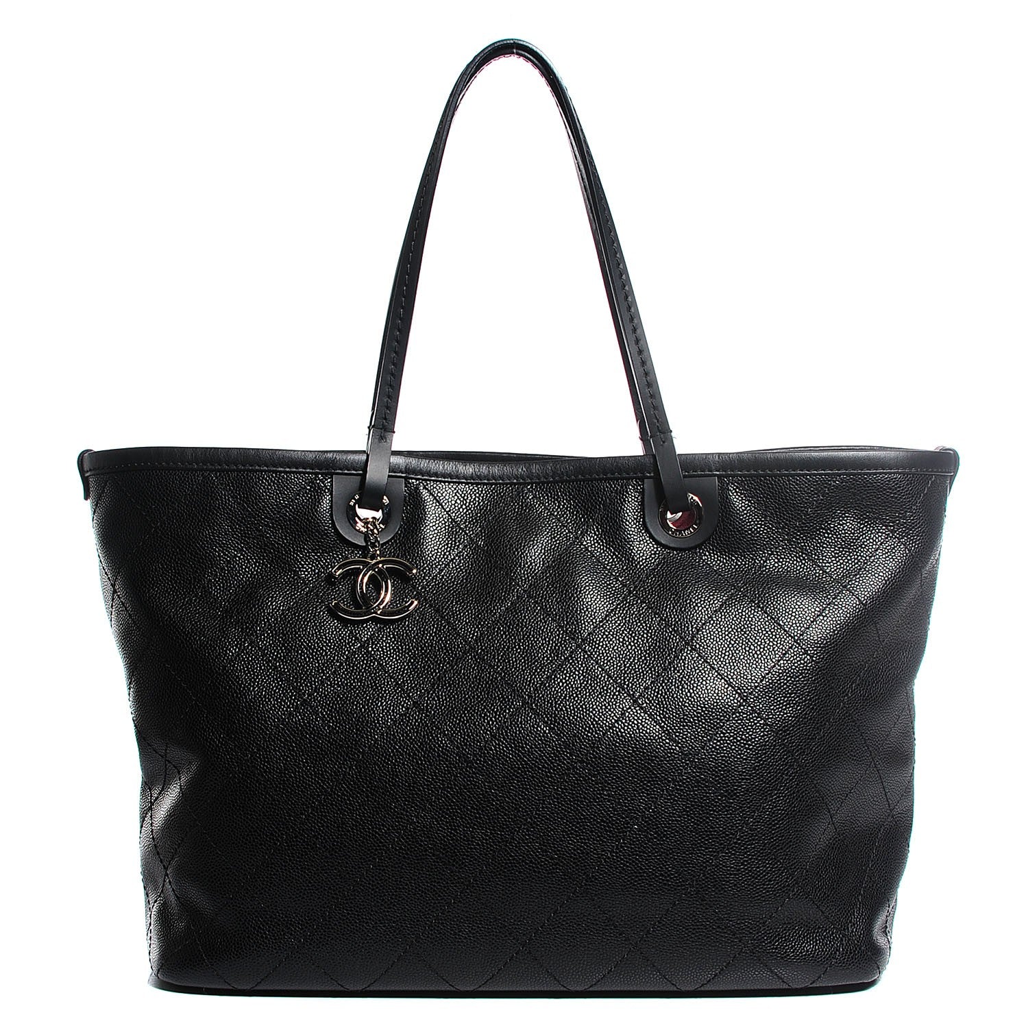 Chanel Grained Calfskin Shopping Fever Large Tote Black 1 of 7