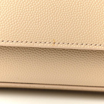 Saint Laurent Grain De Poudre Classic Monogram Cassandre Clutch Nude Powder 6 of 6