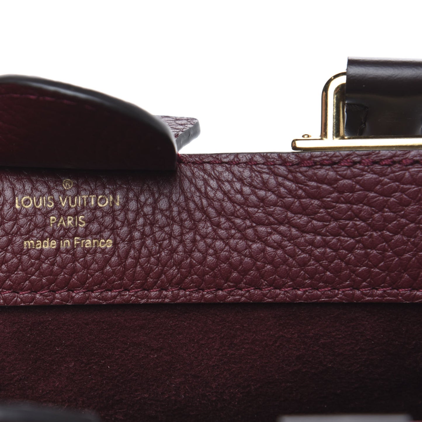 Damier Ebene Cuir Taurillon Brittany Bordeaux