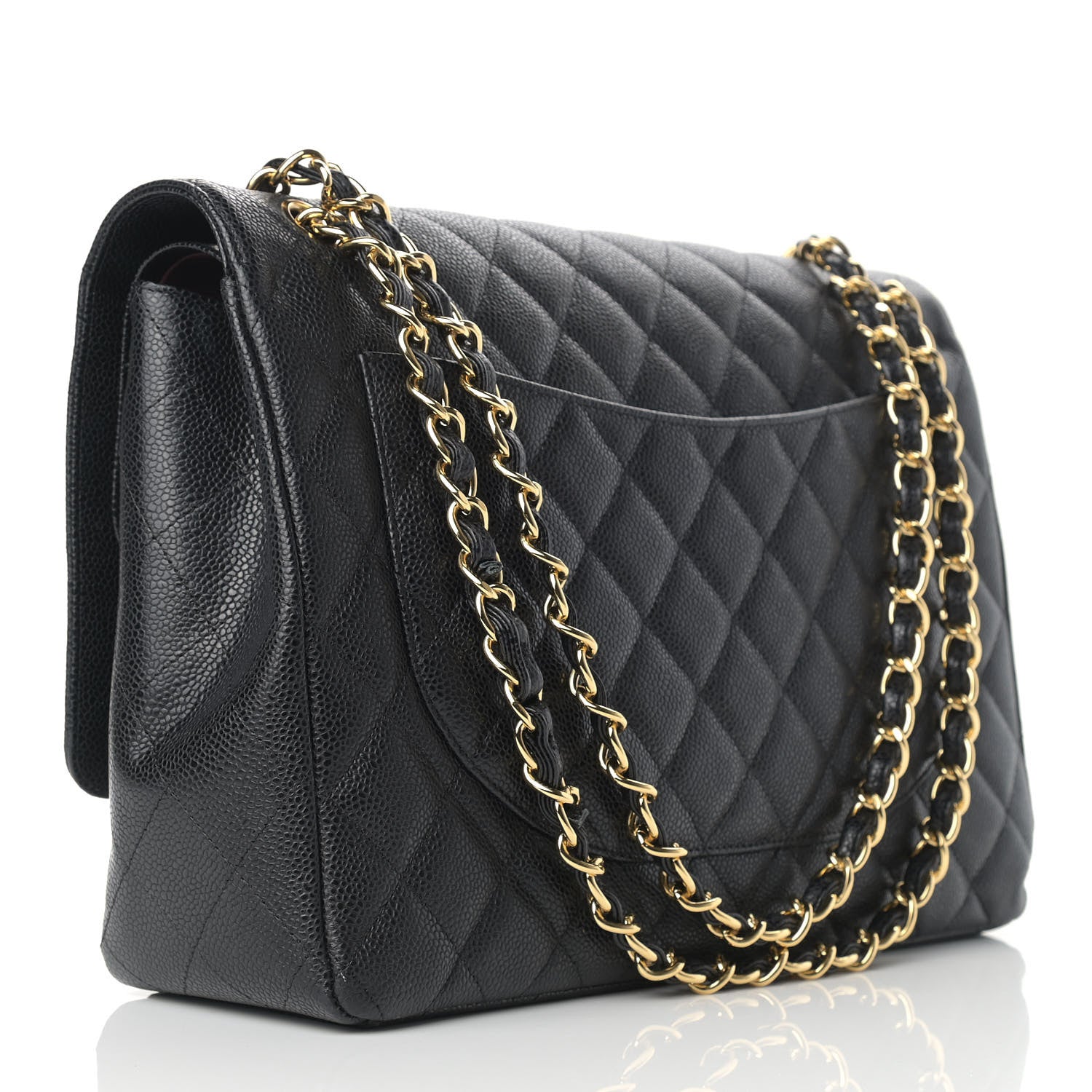 Chanel Caviar Quilted Maxi Double Flap Black 3 of 16