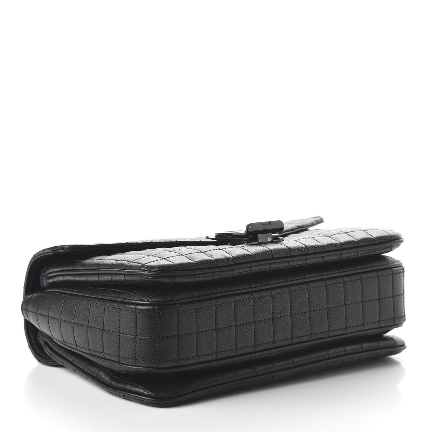 Calfskin Quilted Medium C Bag Black