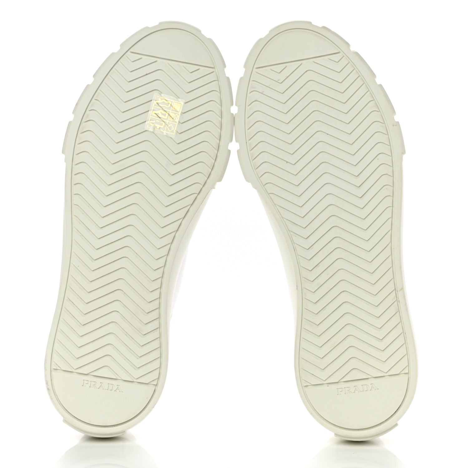 Prada Gabardine Triangle Logo Wheel 35mm Sneakers 38 White 7 of 11