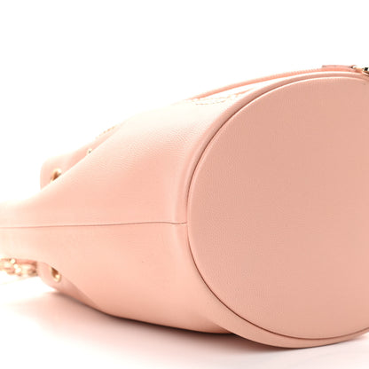 Chanel Caviar Deauville Drawstring Bucket Bag Light Pink 9 of 11