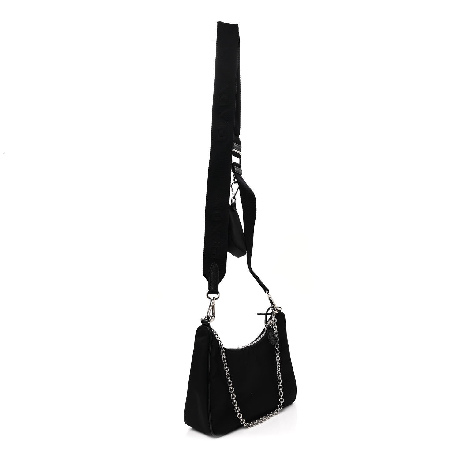 Prada Nylon Re-Edition 2005 Shoulder Bag Black 3 of 12