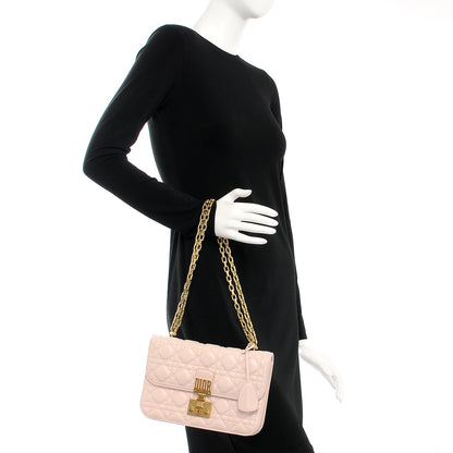 Christian Dior Lambskin Cannage Large Dioraddict Flap Rose Poudre 2 of 16