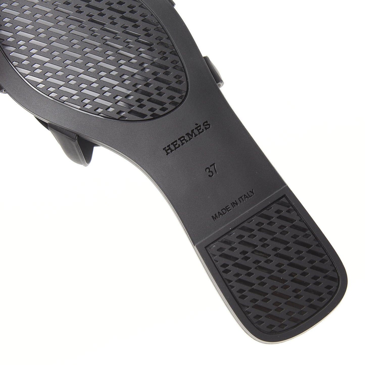 Rubber Aloha Sandals 37 Black