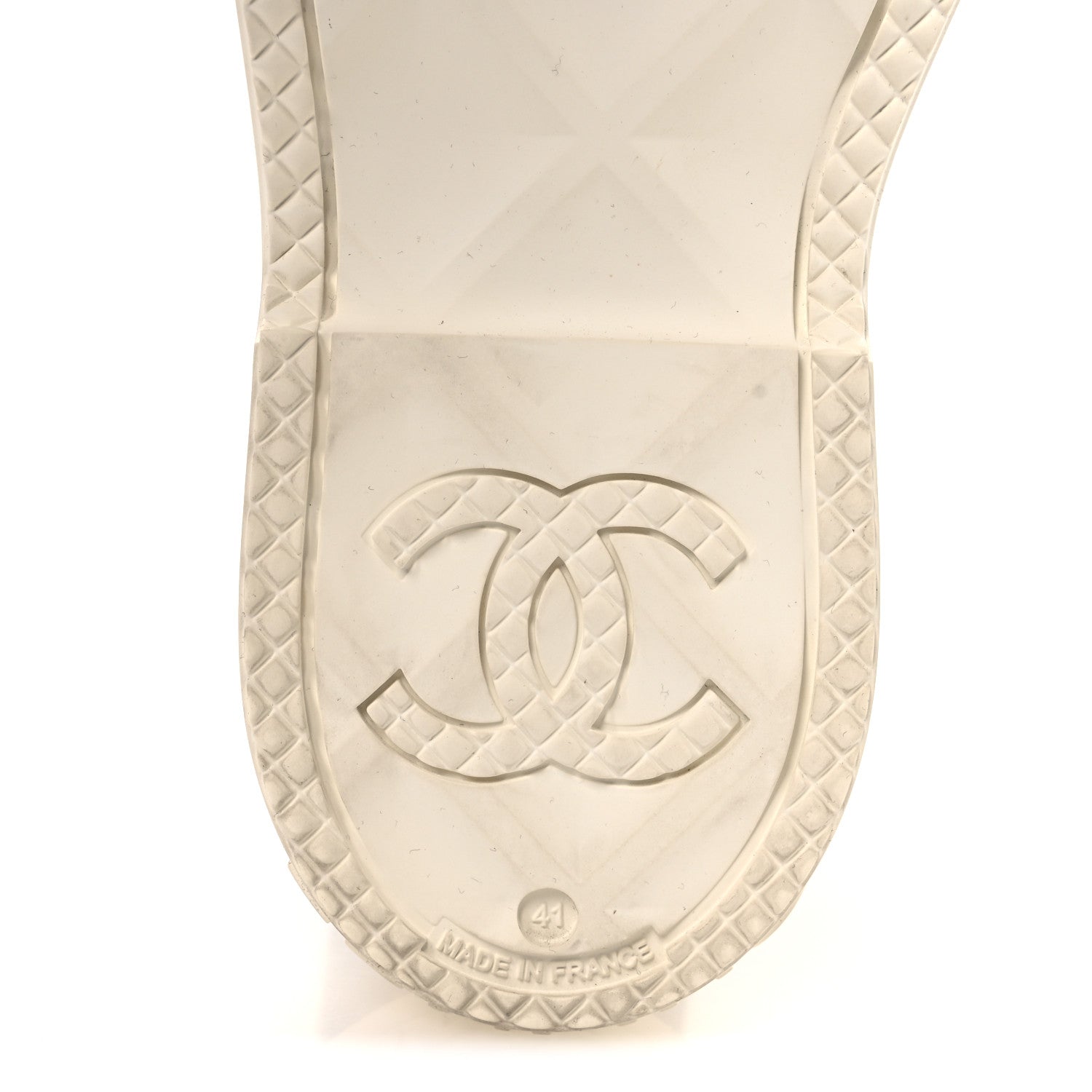 Chanel Caoutchouk CC High Boots 41 Black White 8 of 12