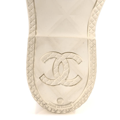 Chanel Caoutchouk CC High Boots 41 Black White 8 of 12