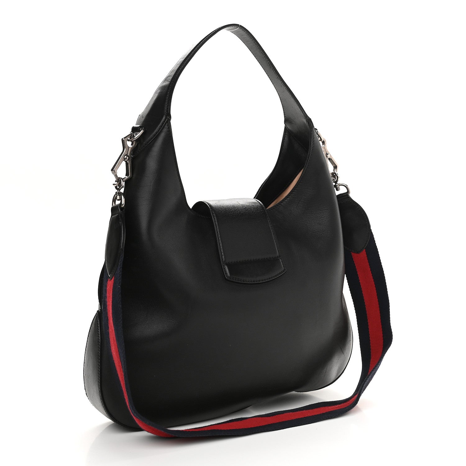Gucci Calfskin Web Garden Collection Embroidered Medium Dionysus Hobo Black 3 of 14