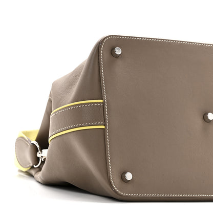 Hermes Swift Verso Toolbox 26 Etoupe Lime 8 of 11