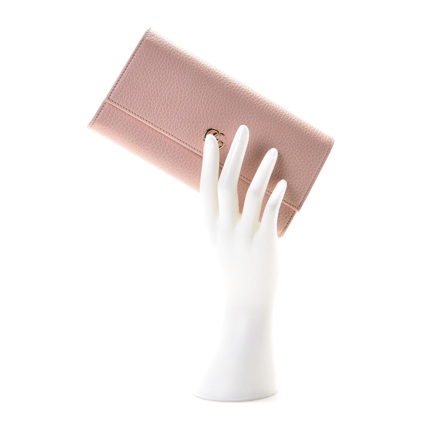 Dollar Calfskin GG Marmont Continental Wallet Perfect Pink